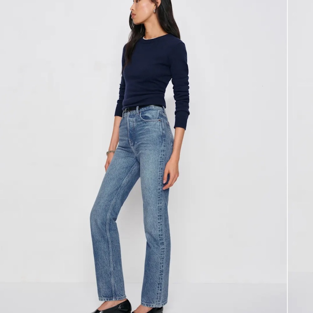 Reformation Cynthia High Rise Straight Jeans - Picture 9 of 11